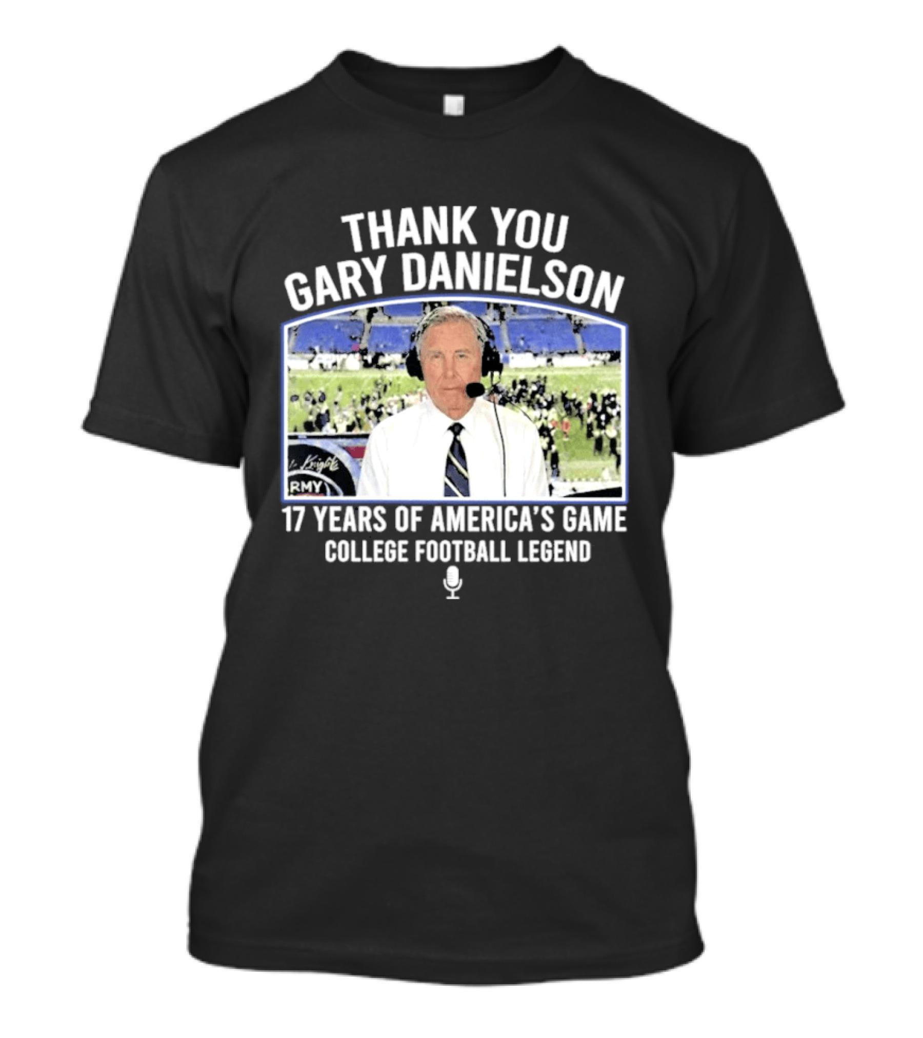 Thank You Gary Danielson 17 Years Of America's Game College Football Legend T-Shirt