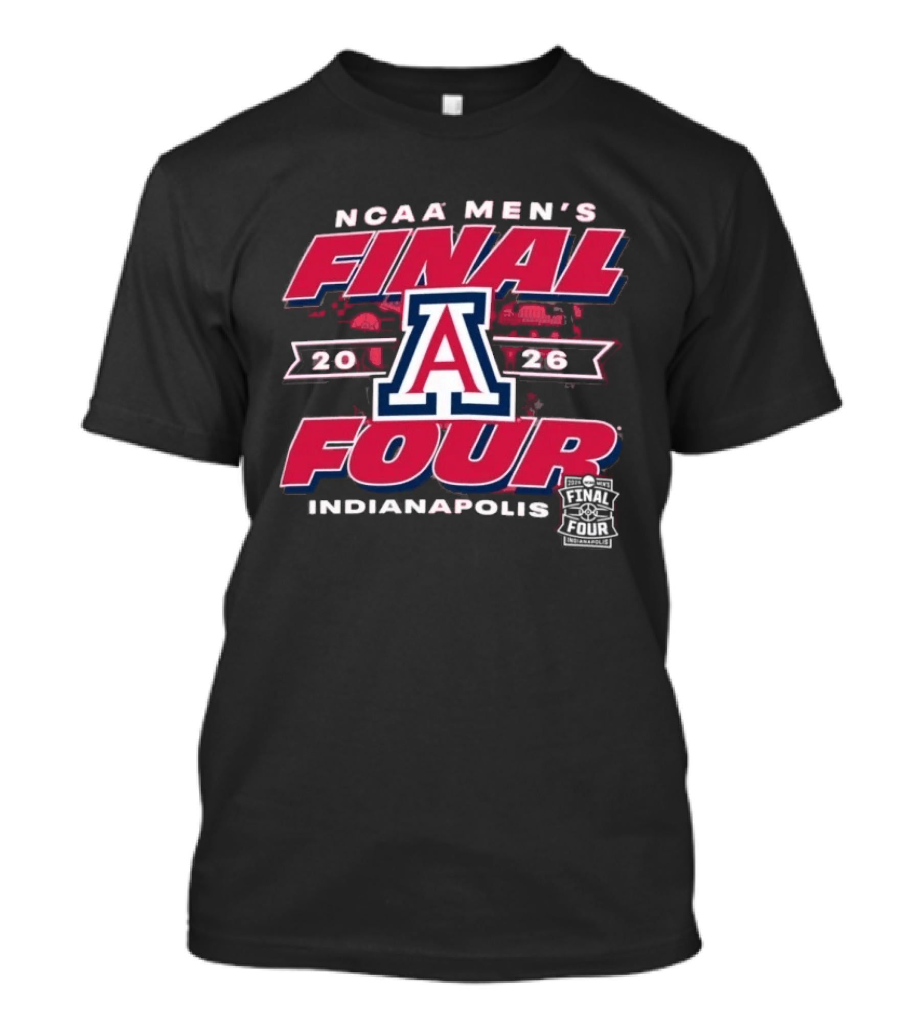 NCAA Men's Final Four 2026 Arizona Wildcats Indianapolis T-Shirt