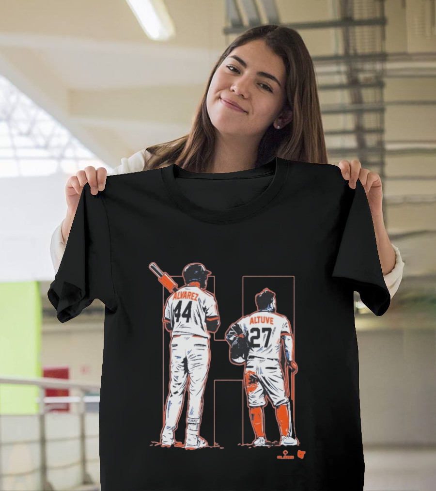 Yordan Alvarez Jose Altuve 44 27 Houston Baseball Astros H Duo T-Shirt