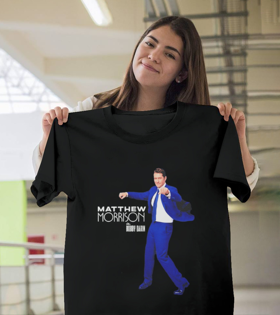 Just In Time Matthew Morrison Is Bobby Darin Bold Blue Suit Dance T-Shirt