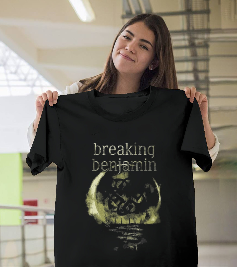Breaking Benjamin 10 Years Dark Before Dawn Moon T-Shirt