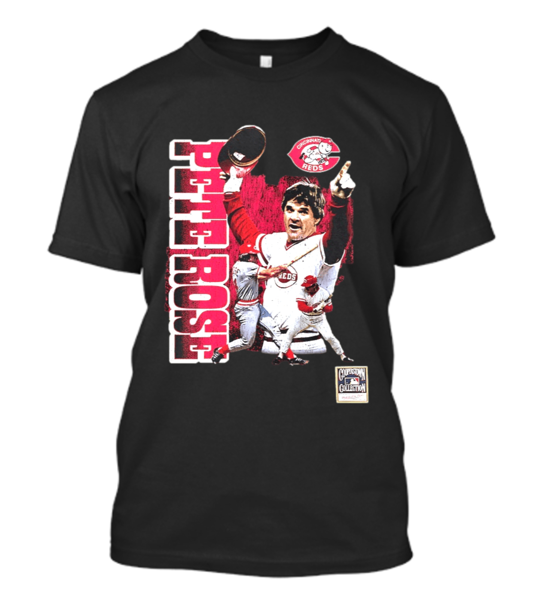Pete Rose Cincinnati Reds Cooperstown Collection Players T-Shirt