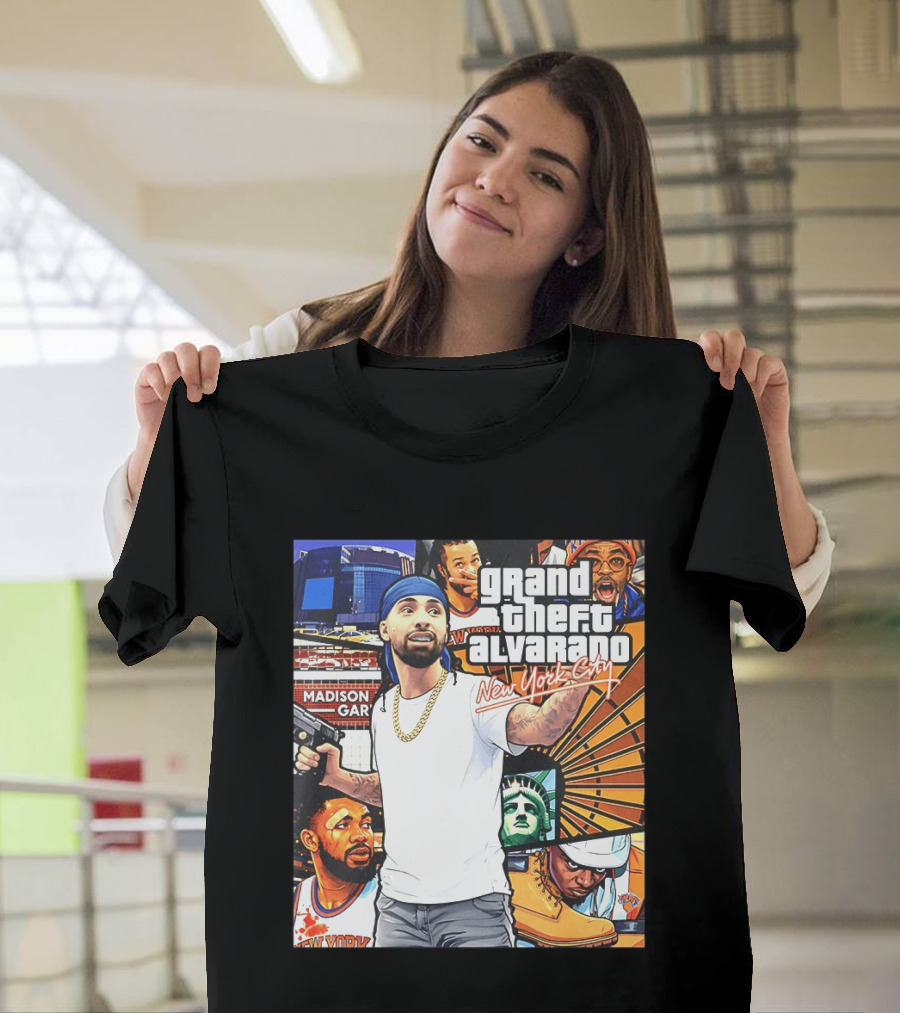 Grand Theft Alvarado New York City Madison Square Garden Knicks Energy T-Shirt