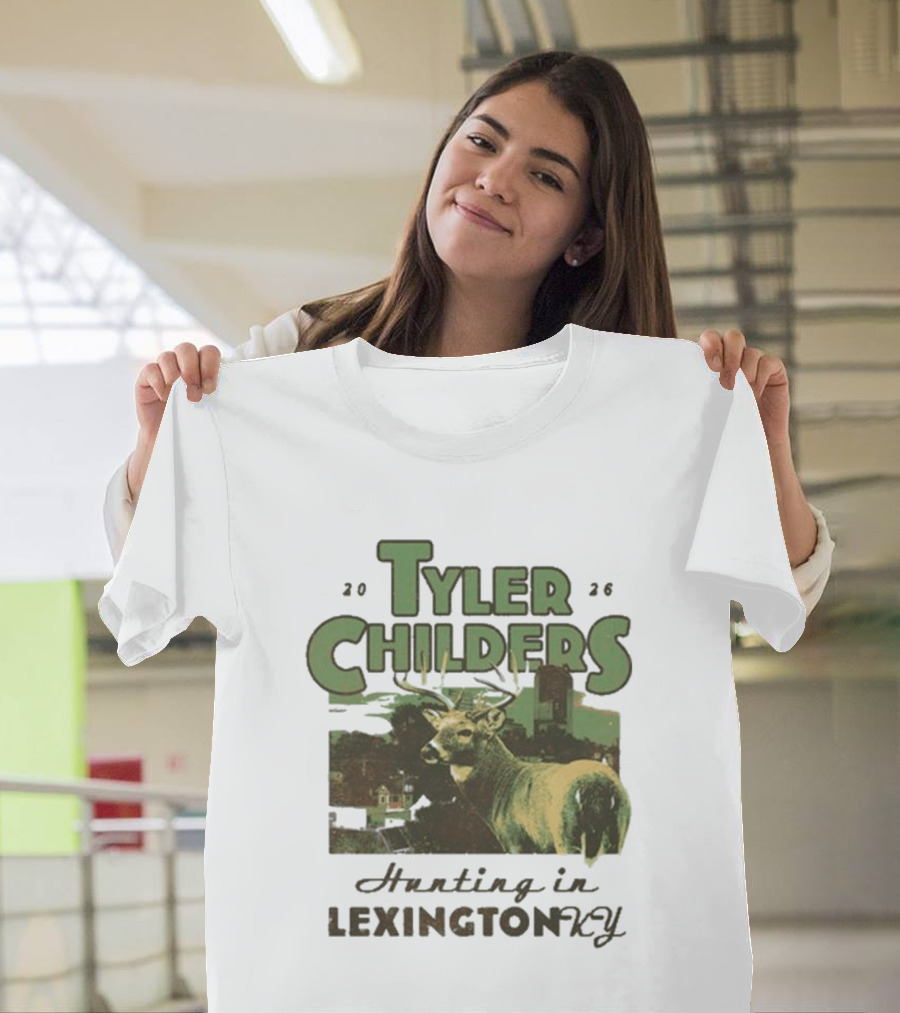 Tyler Childers 2026 Hunting In Lexington KY Deer Landscape T-Shirt