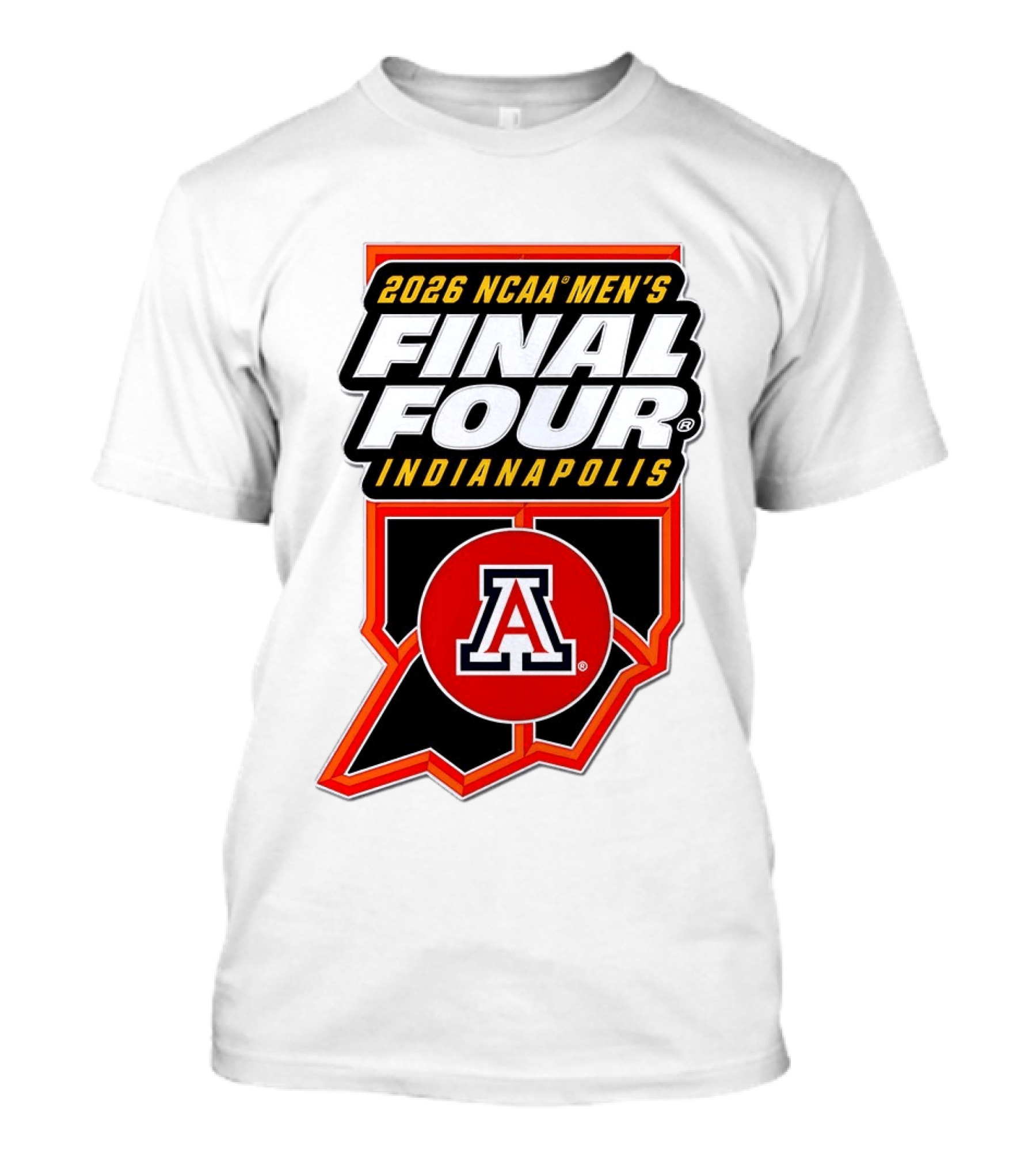 Arizona Wildcats NCAA Men's Final Four 2026 Indianapolis T-Shirt
