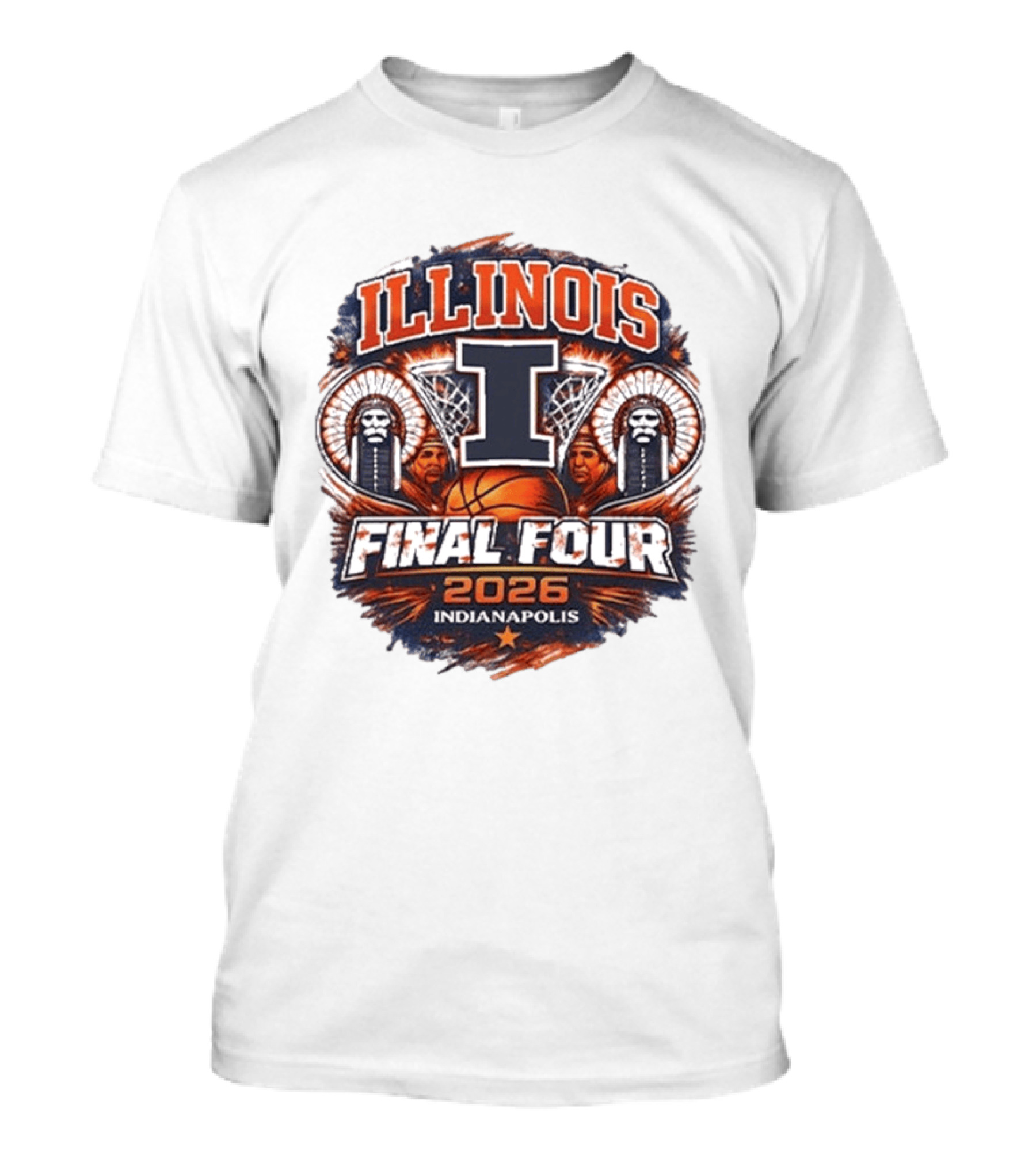 Illinois Final Four 2026 Indianapolis Basketball Event T-Shirt
