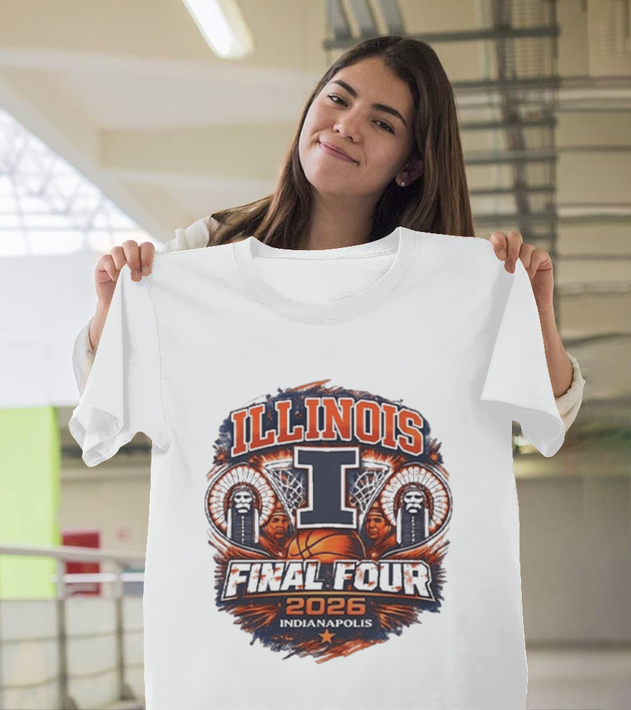 Illinois Final Four 2026 Indianapolis Basketball Event T-Shirt