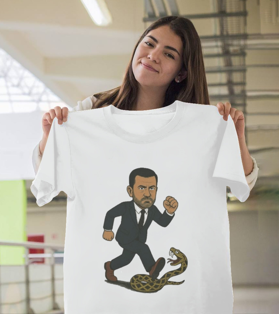 Keep On Treadin' Jimmy Kimmel Snake Suit Punch T-Shirt