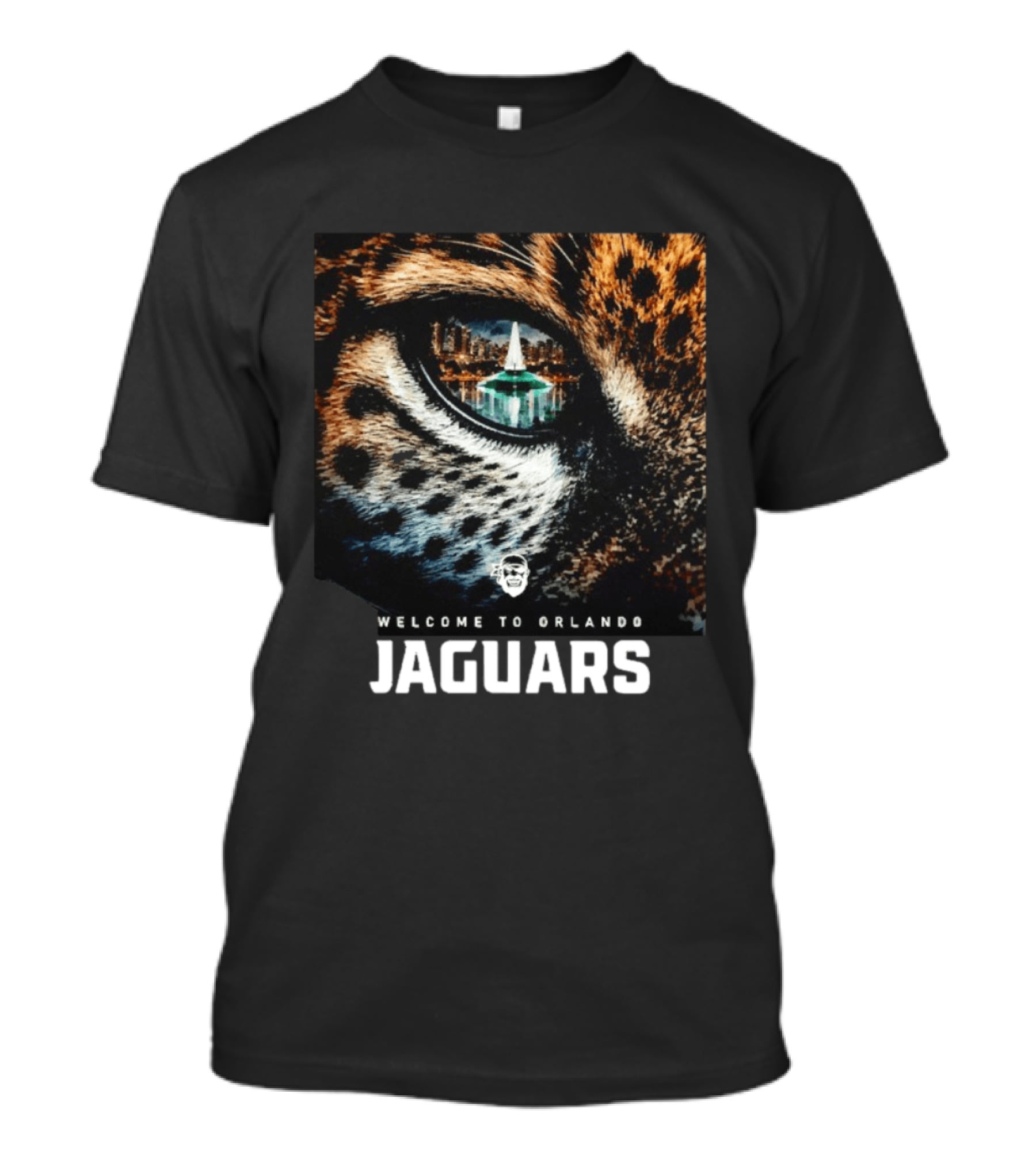 Welcome To Orlando Jaguars Eye Cityscape T-Shirt