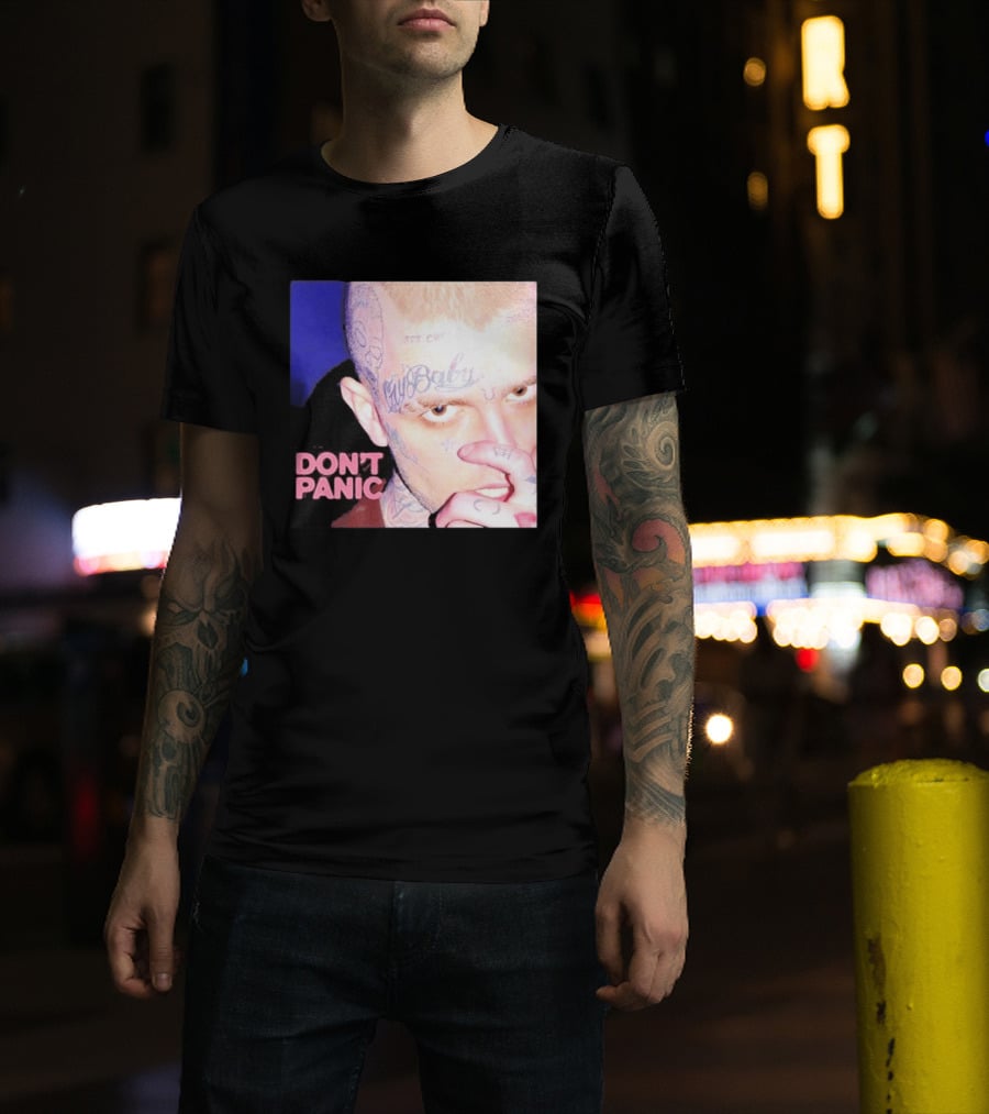 Lil Peep Don't Panic Single Cover Tattoo T-Shirt
