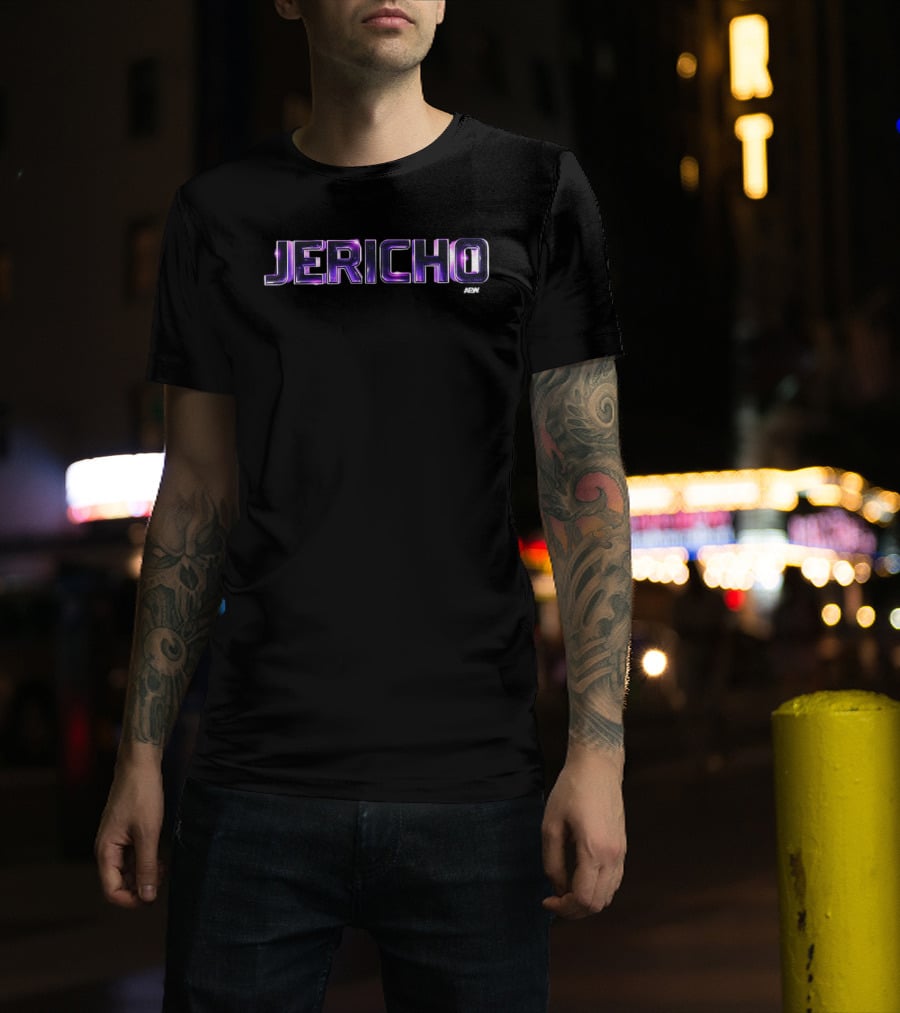 AEW Jericho Purple Neon T-Shirt