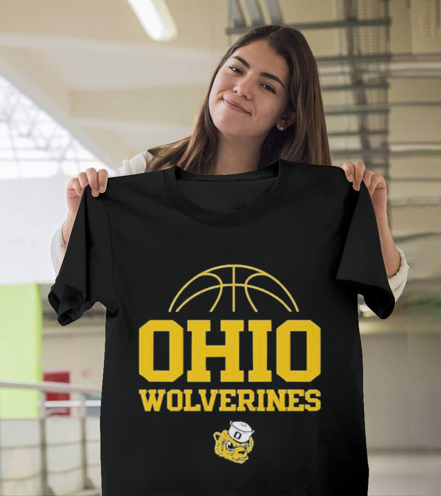 Ohio Wolverines Basketball Yellow T-Shirt