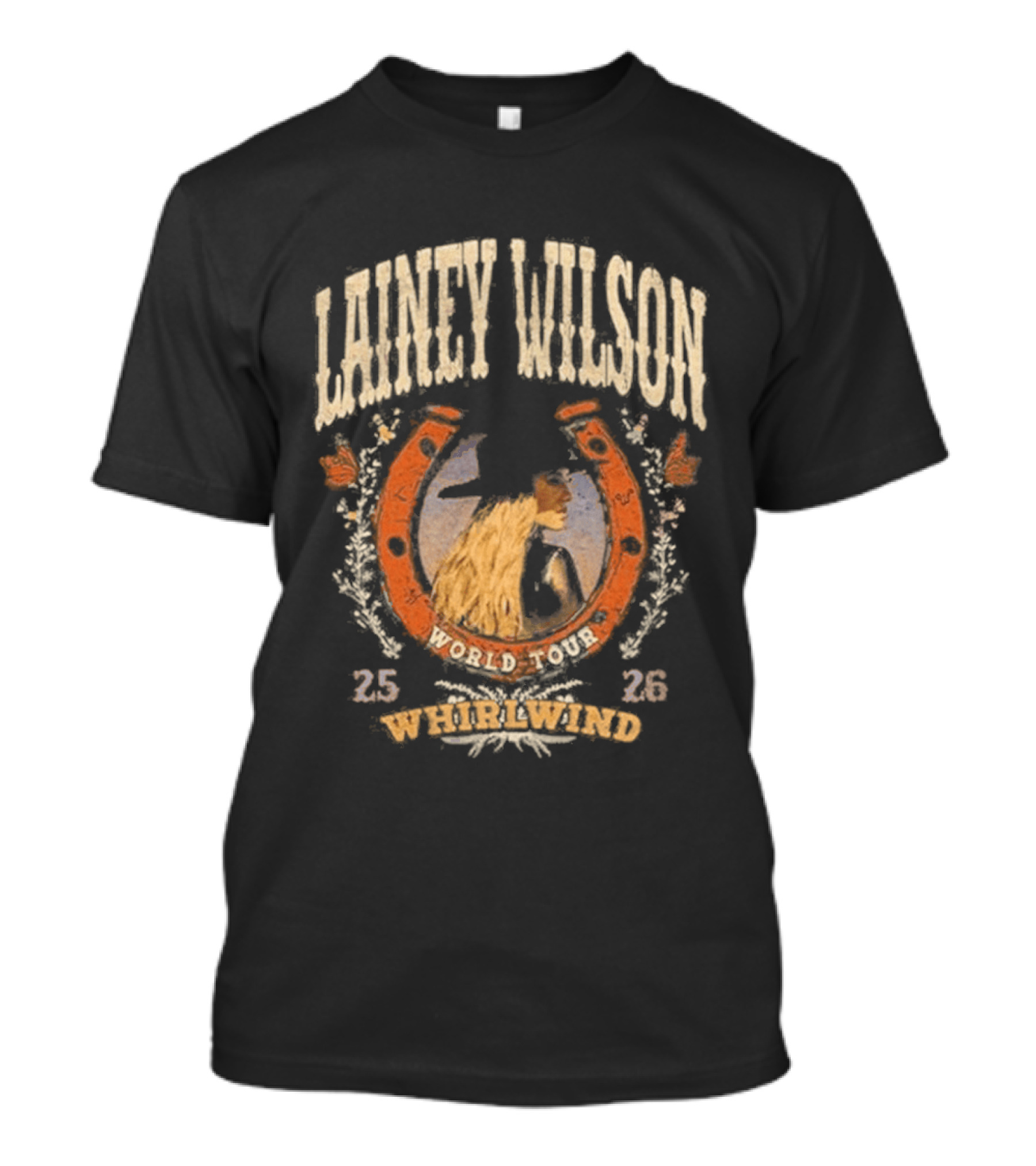 Lainey Wilson World 2023 Whirlwind Horseshoe 2526 T-Shirt