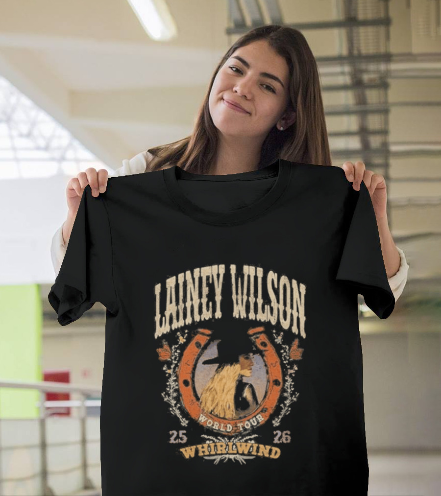 Lainey Wilson World 2023 Whirlwind Horseshoe 2526 T-Shirt