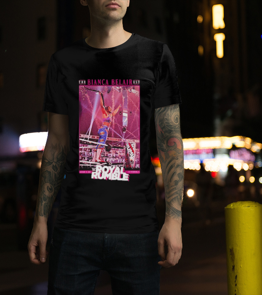 The EST WWE Bianca Belair Royal Rumble January 31 2021 St Petersburg Florida T-Shirt
