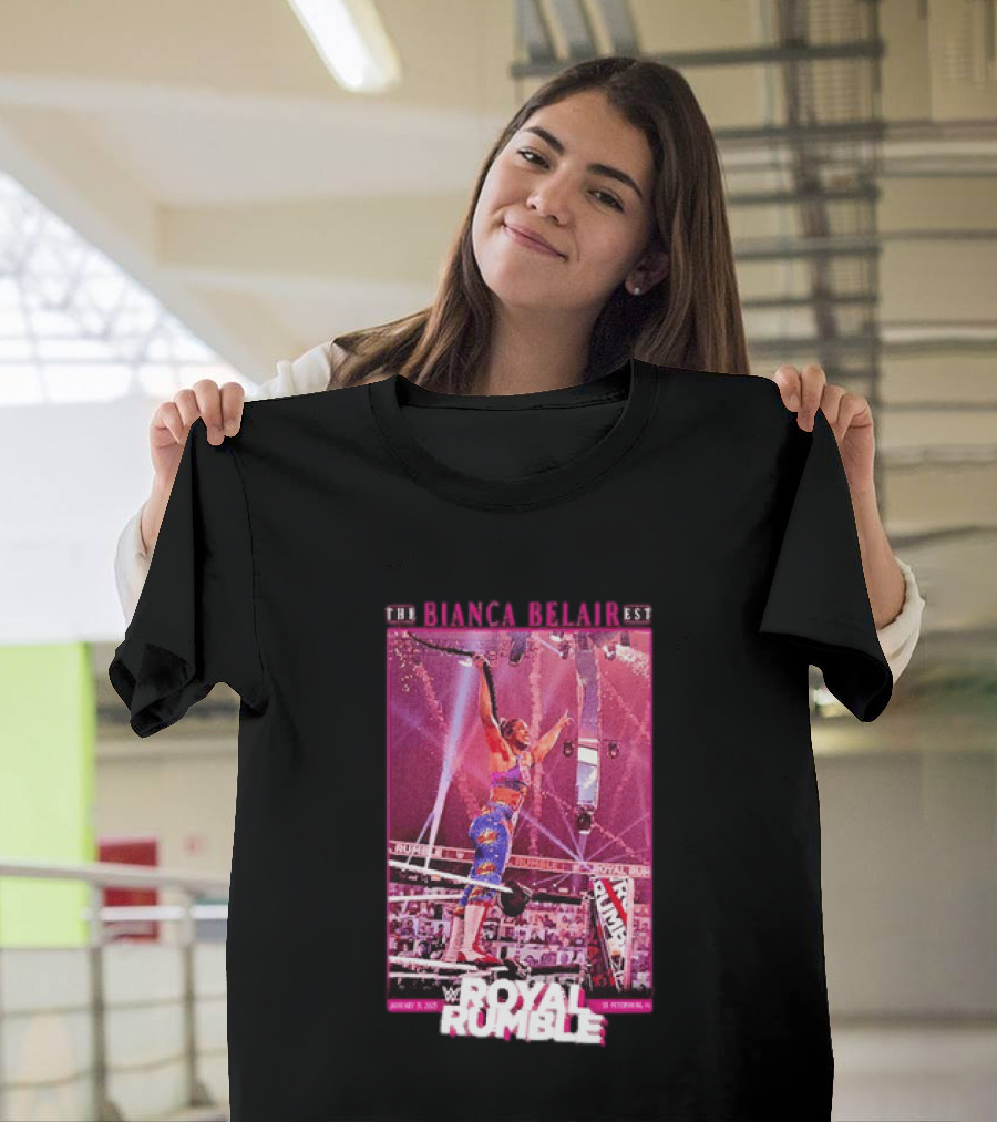 The EST WWE Bianca Belair Royal Rumble January 31 2021 St Petersburg Florida T-Shirt