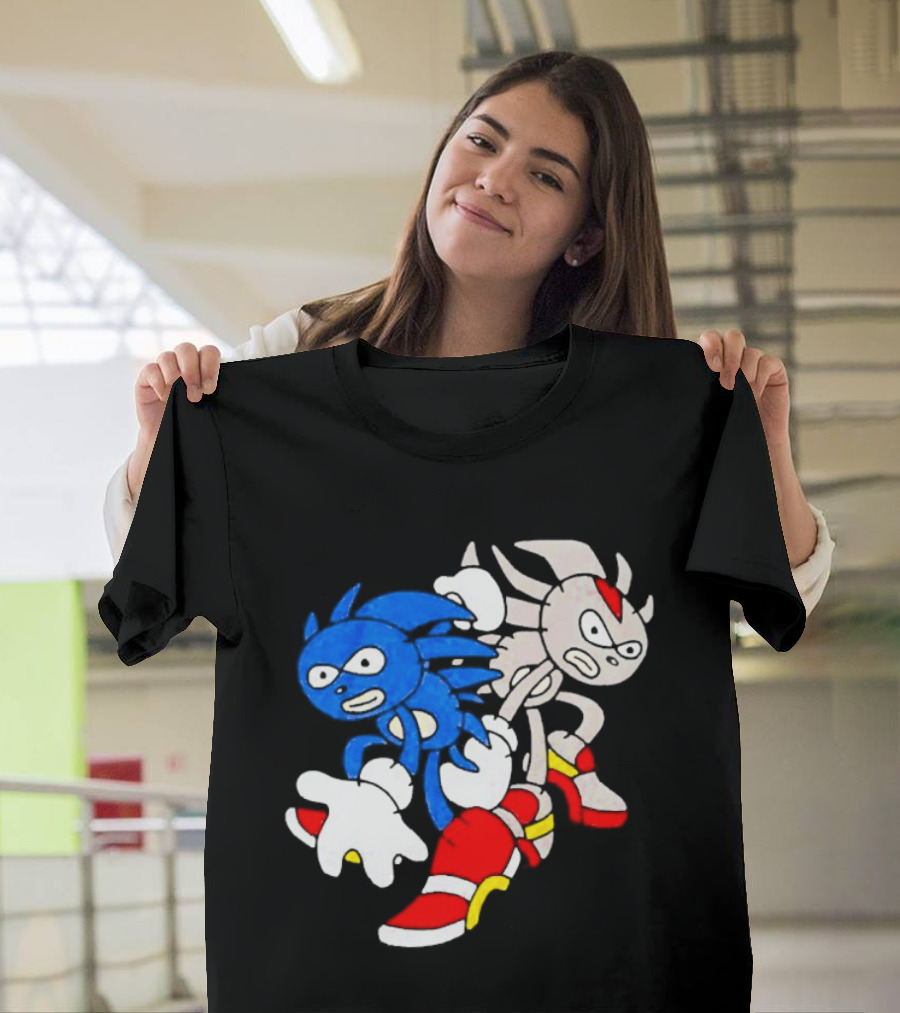 The Hedgehog Sanic And Shedew Adventure Meme Humor T-Shirt