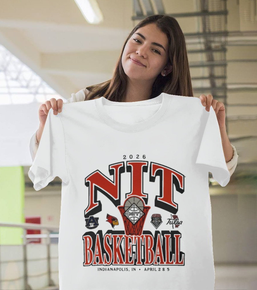 2026 NIT Basketball Indianapolis April 2 5 With Team Logos T-Shirt