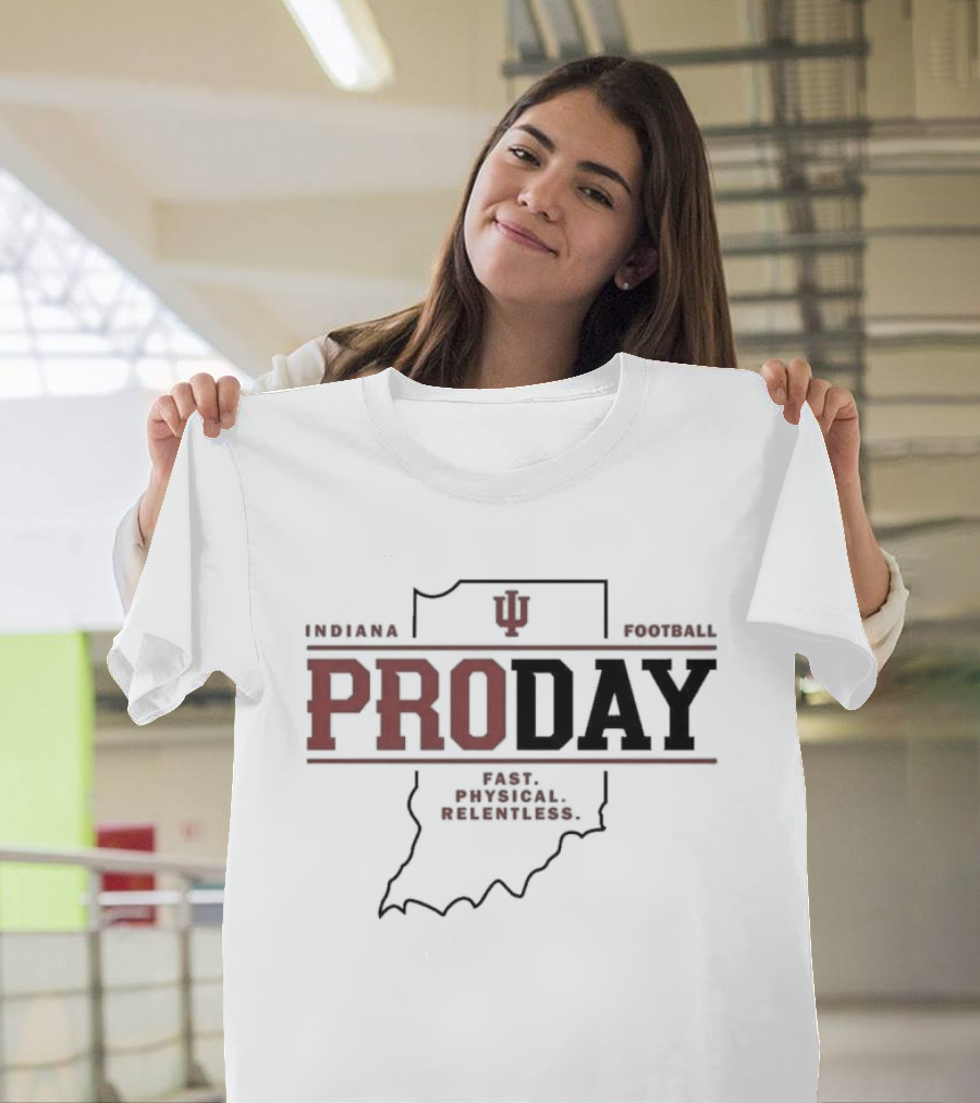 Indiana Football Pro Day Fernando Mendoza Event T-Shirt