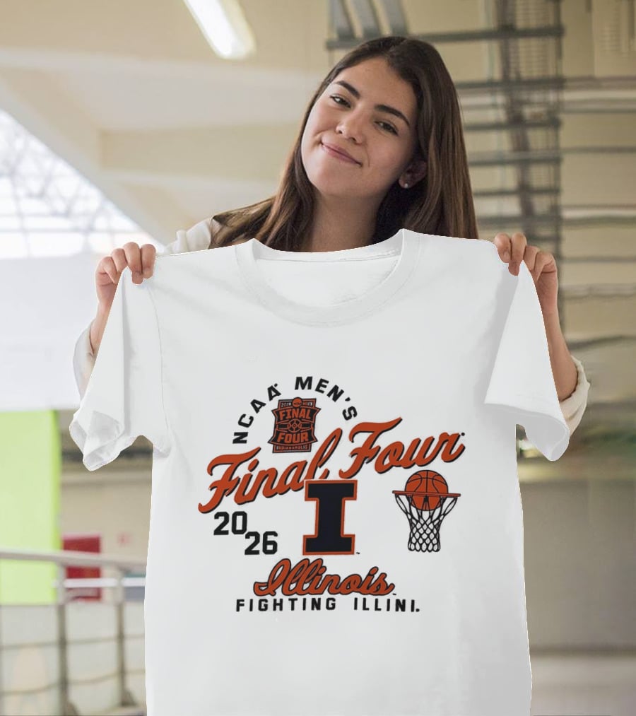 NCAA Men's Final Four 2026 Illinois Fighting Illini Basketball Indianapolis T-Shirt
