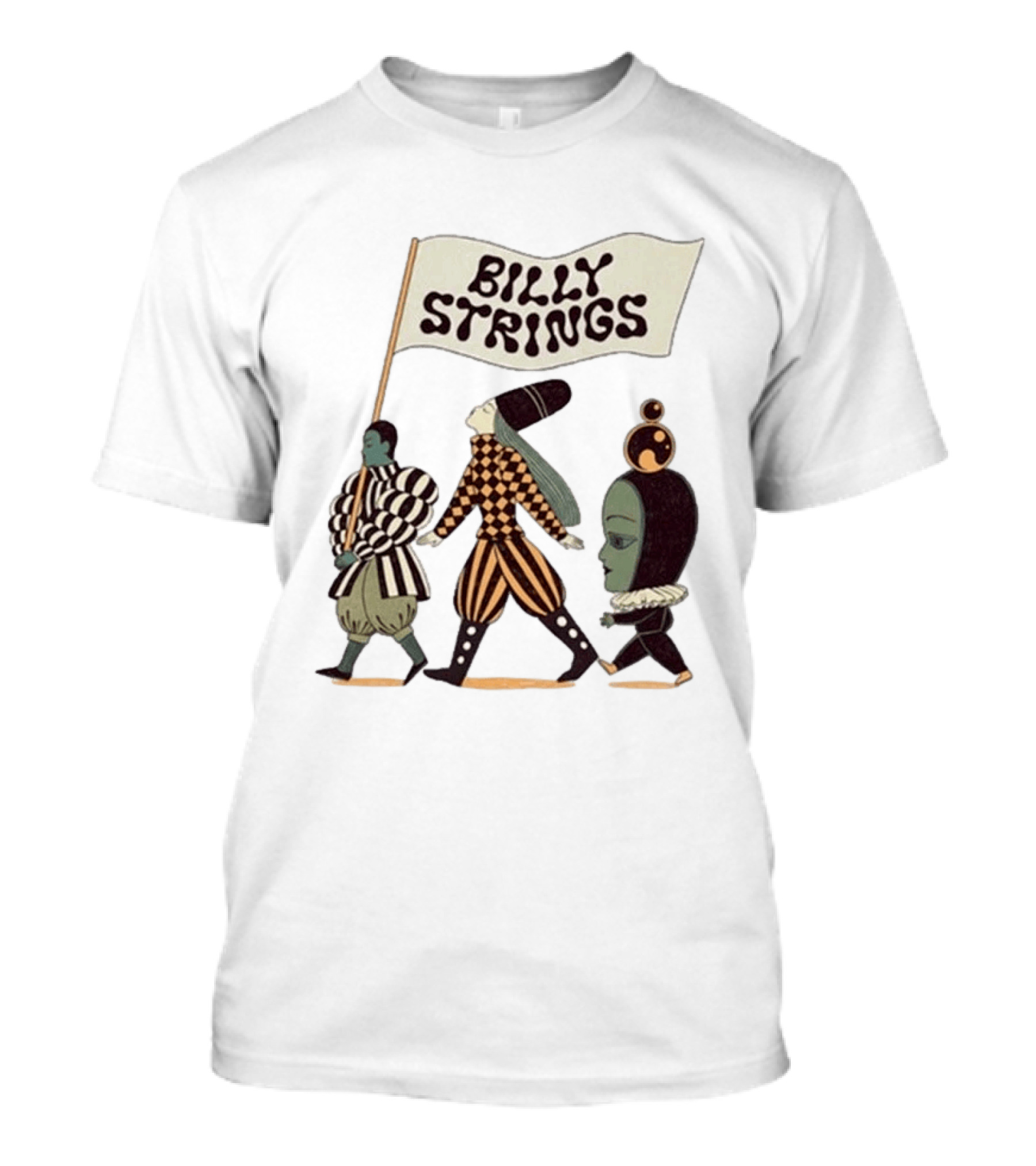 Billy Strings Spring Tour 2026 Parade Marching Characters With Dates T-Shirt