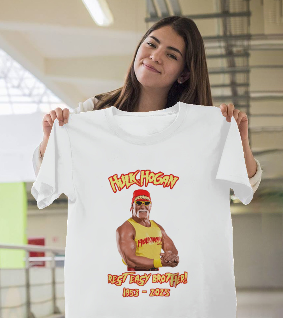 Hulk Hogan Rest Easy Brother 1953 2025 T-Shirt