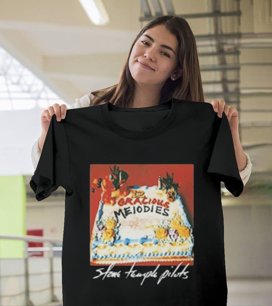Stone Temple Pilots 12 Gracious Melodies Cake Art 30th Anniversary T-Shirt