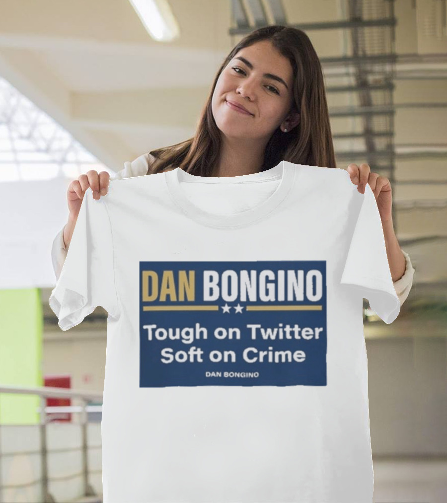 Dan Bongino Tough On Twitter Soft On Crime Two Stars T-Shirt
