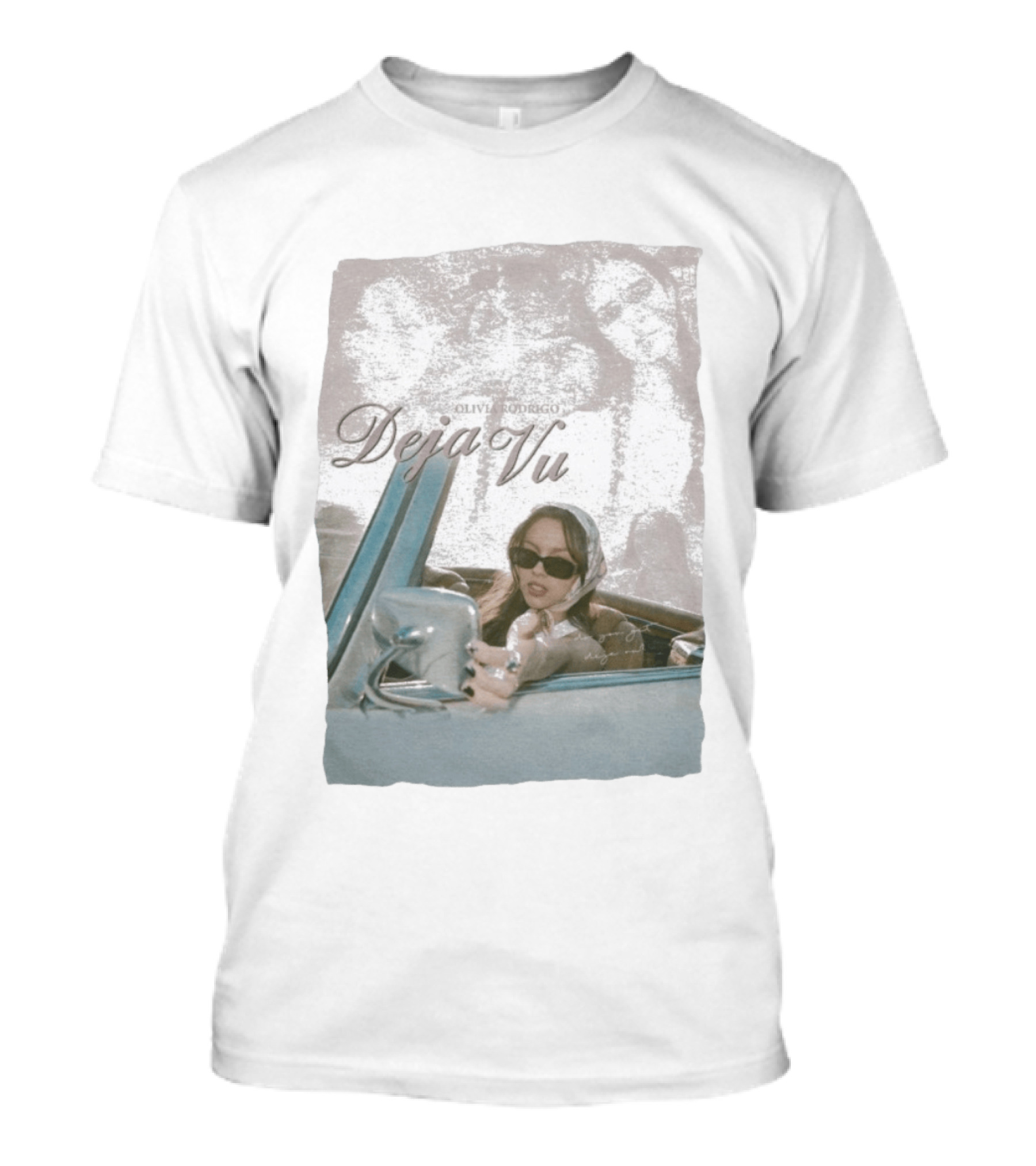 Olivia Rodrigo Deja Vu Vintage Car Photo And Elegant T-Shirt
