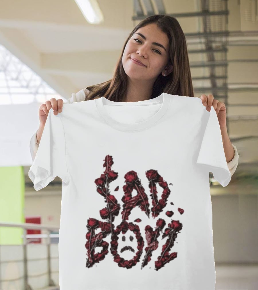 Sad Boyz Rose Petals Face T-Shirt