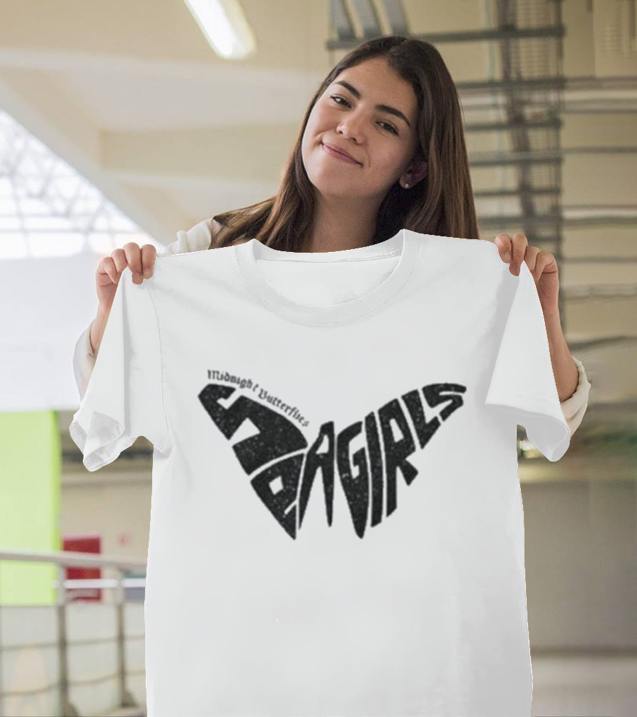 Sea Girls Butterfly White Winged T-Shirt