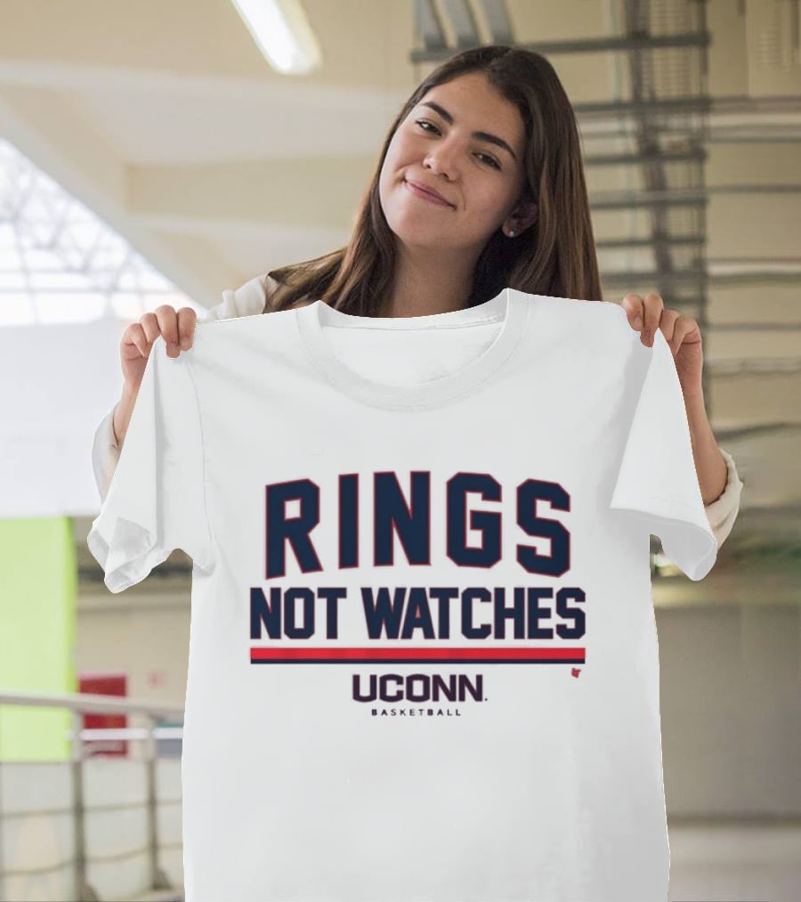 UConn Basketball Rings Not Es T-Shirt