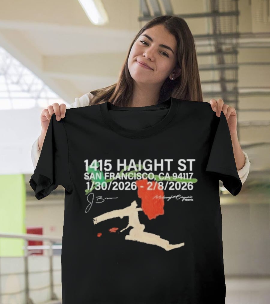 1415 Haight St San Francisco J. Brian Midnight Organic 1/30/2026 2/8/2026 T-Shirt