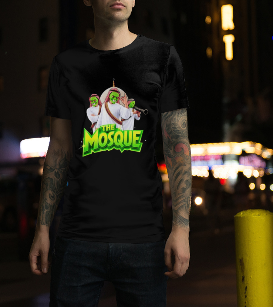 The Mosque Mask Green Faces Characters T-Shirt