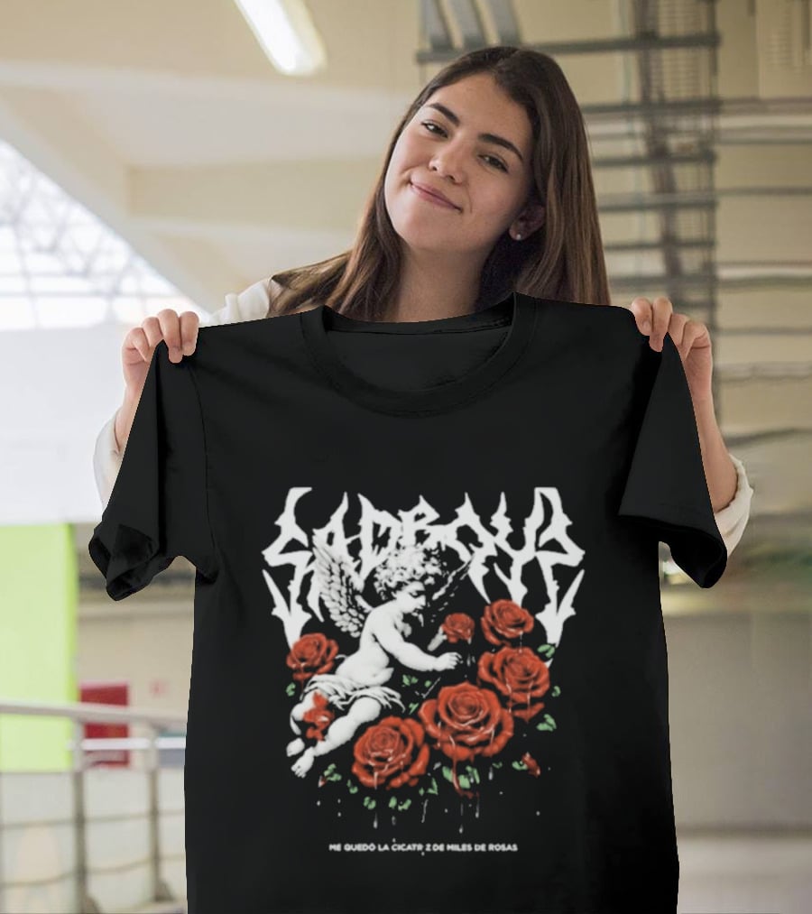 Sad Boyz Fallen Angel Among Miles De Rosas Me Quedo La Cicatriz T-Shirt