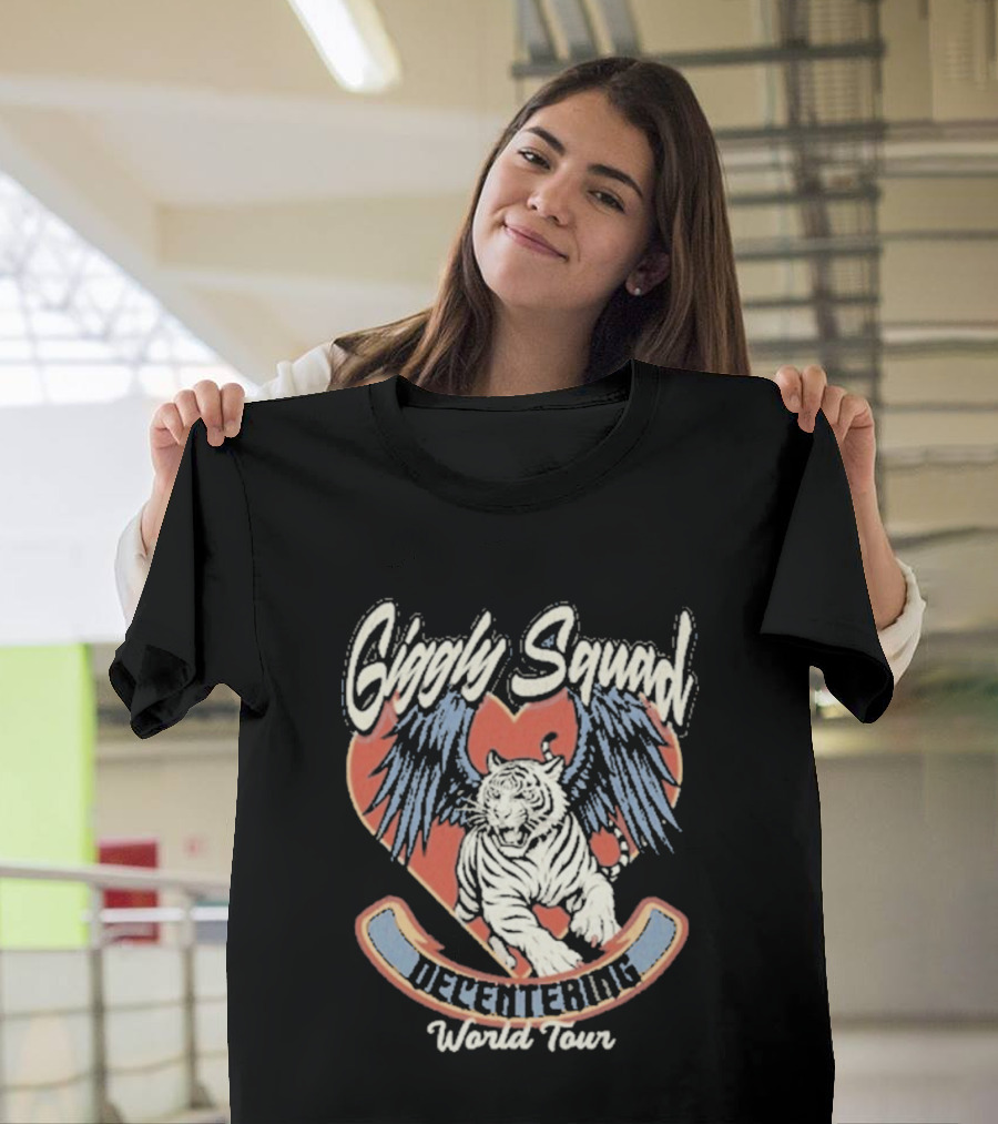 Giggly Squad Decentering World Tour Winged Heart Tiger T-Shirt