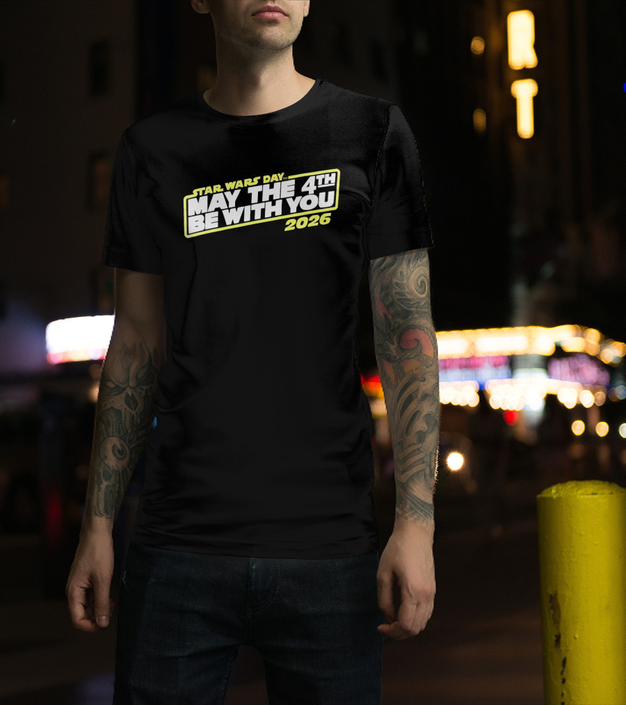 Star Wars Day 2026 May The 4th Be With You Yellow T-Shirt
