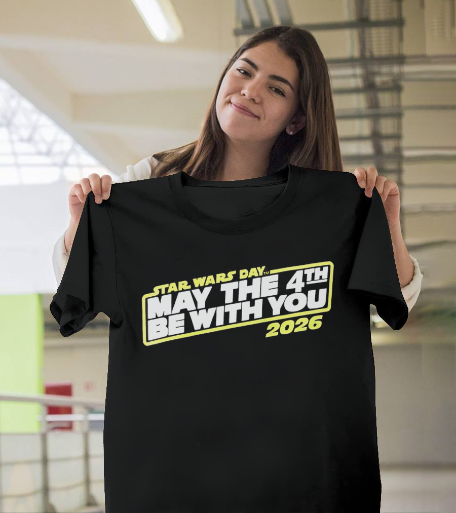 Star Wars Day 2026 May The 4th Be With You Yellow T-Shirt