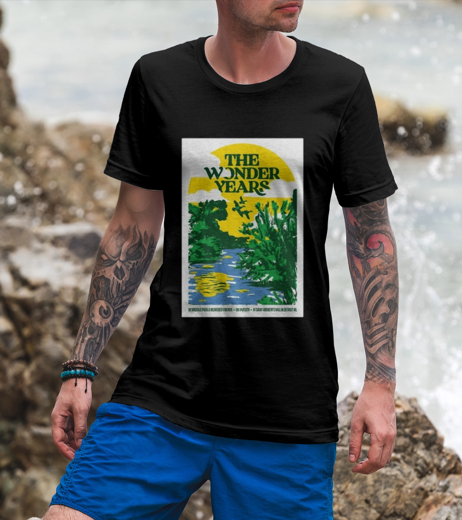 The Wonder Years St Andrew's Hall Detroit Michigan April 3 2026 Knuckle Puck Weakened Friends T-Shirt