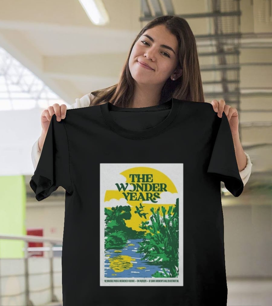 The Wonder Years St Andrew's Hall Detroit Michigan April 3 2026 Knuckle Puck Weakened Friends T-Shirt