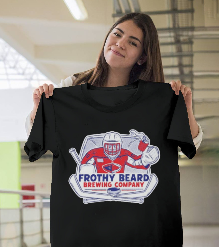 Frothy Beard Brewing Company Hockey Goalie End Of The Season Party 2026 T-Shirt