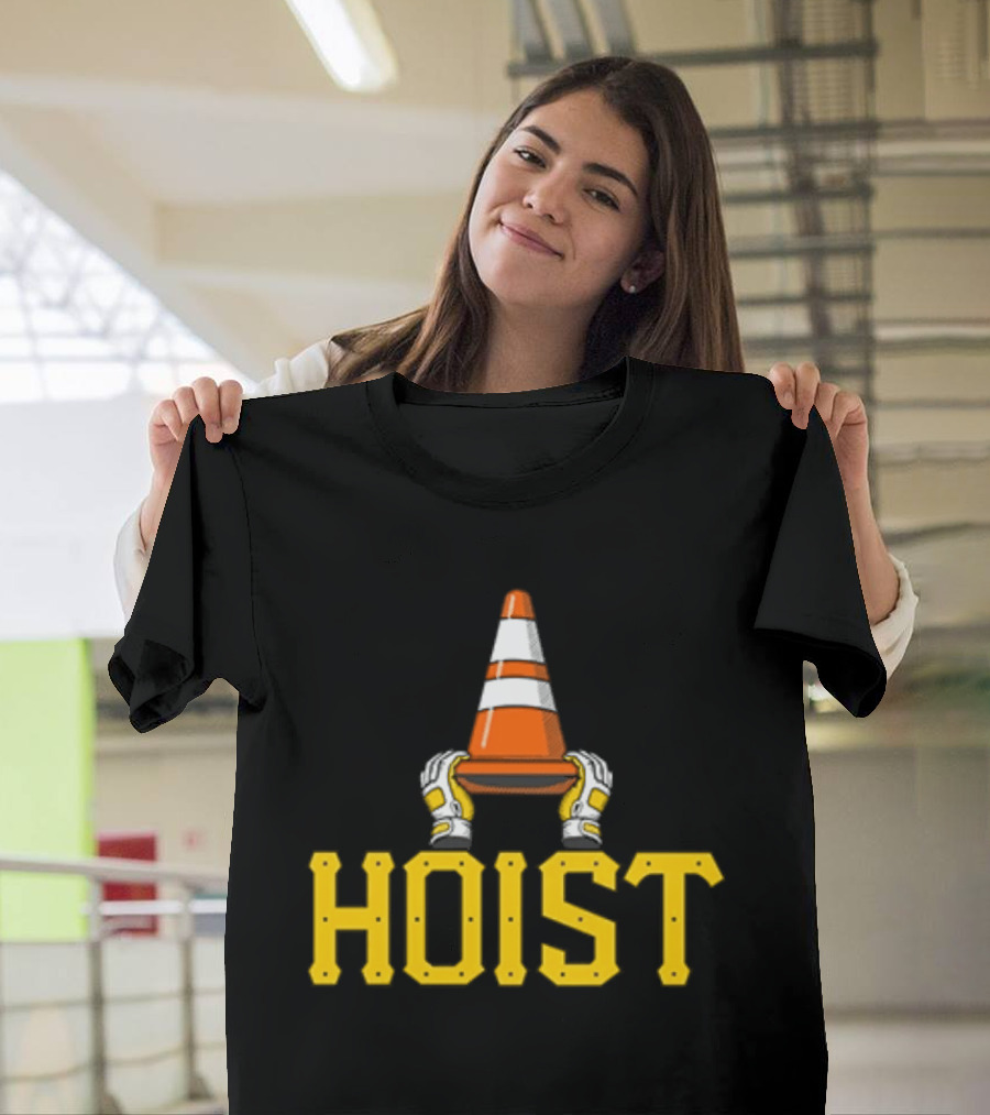 Hoist The Traffic Cone Pittsburgh Baseball Yellow Black Grafters T-Shirt