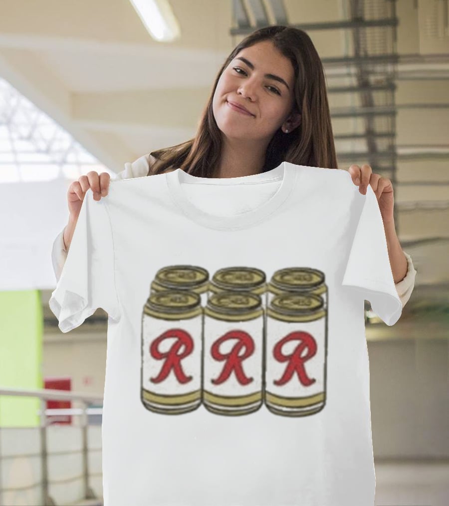 Rainier Beer Red R Six Pack Cans T-Shirt