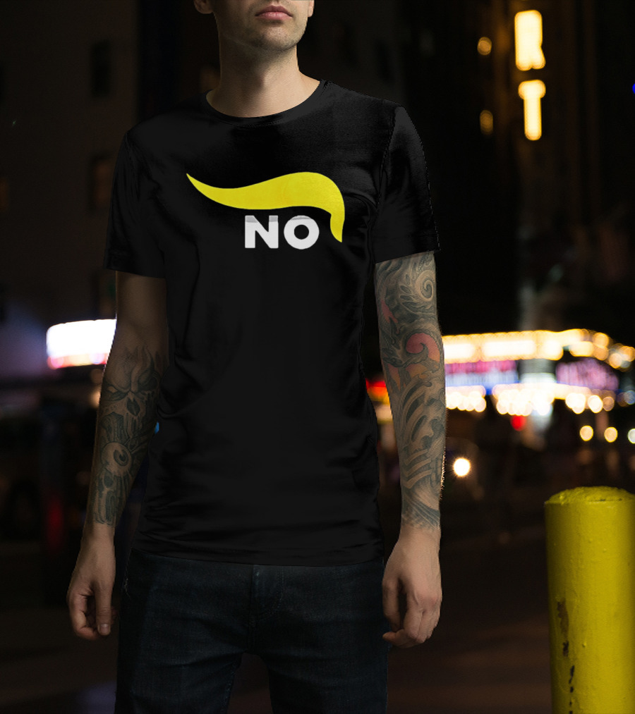 No One Wants To Fight For Israel With Iconic Yellow Hair Accentuating NO T-Shirt