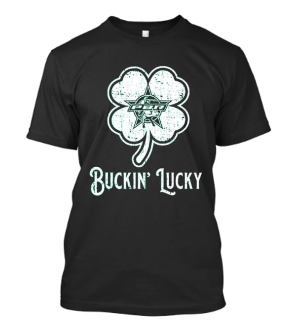 Pbr Buckin' Lucky St. Patrick's Day Clover T-Shirt