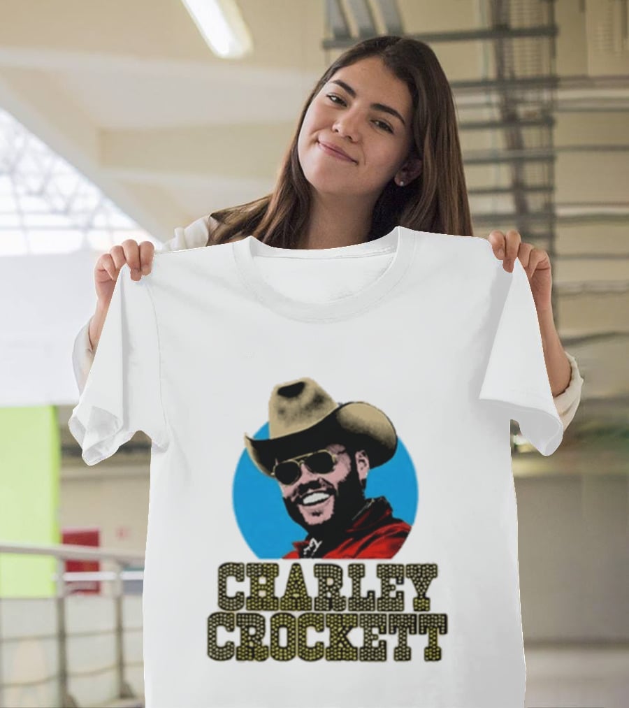 Charley Crockett Cowboy Hat Sunglasses Western T-Shirt