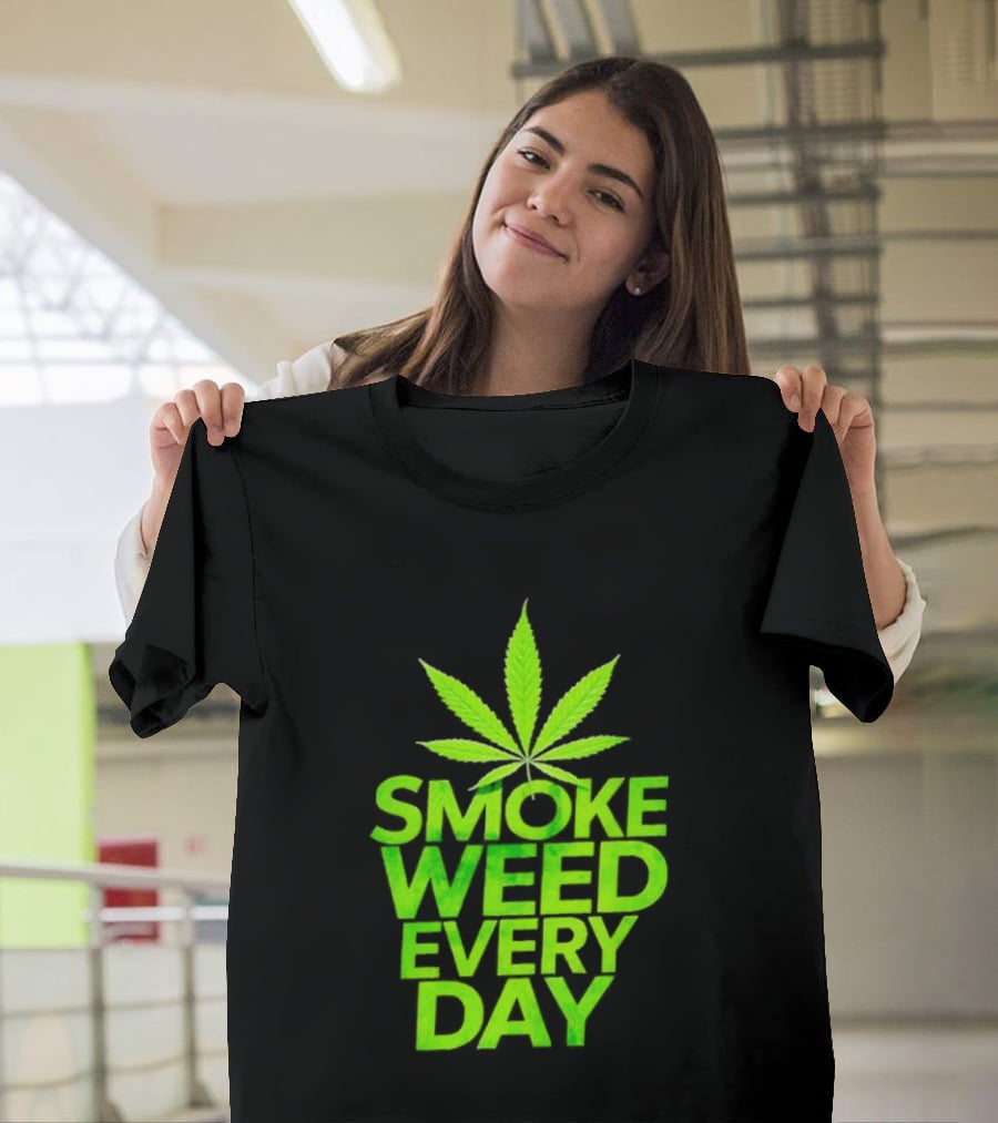 Smoke Weed Every Day Cannabis For Sale Ships Free Leaf T-Shirt