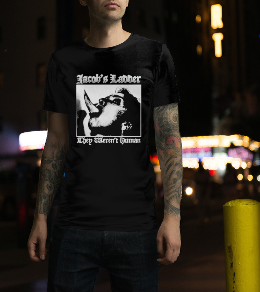 Jacob's Ladder 1990 Cult They Weren't Human Face Montage T-Shirt