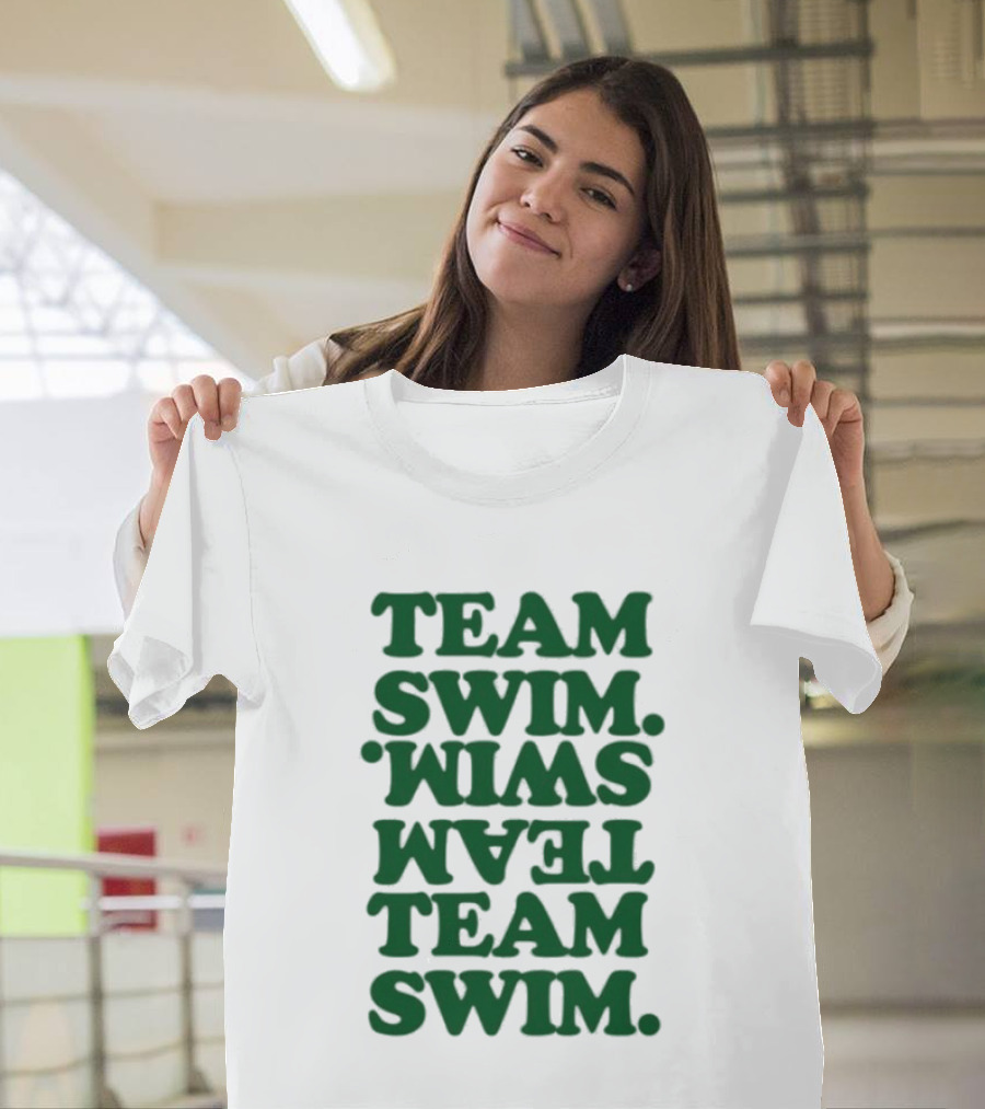 Johnnyswim Team Swim Team Swim Text Stacked T-Shirt