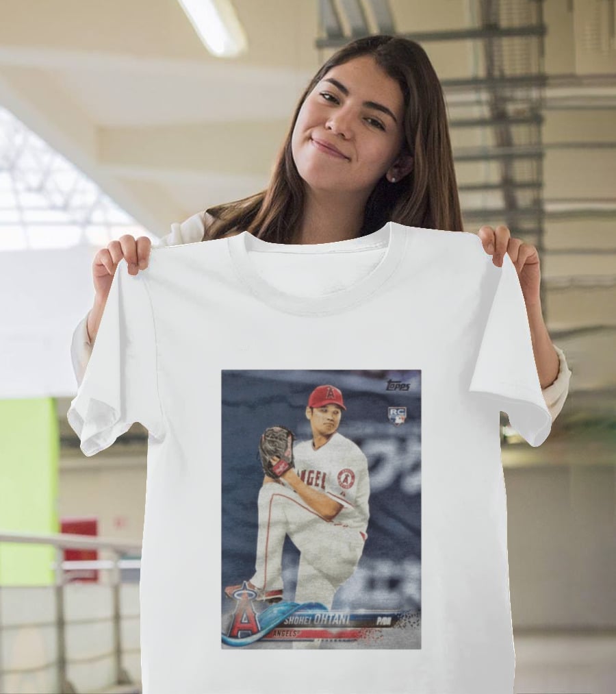 Topps Los Angeles Angels Shohei Ohtani RC Rookie Card T-Shirt